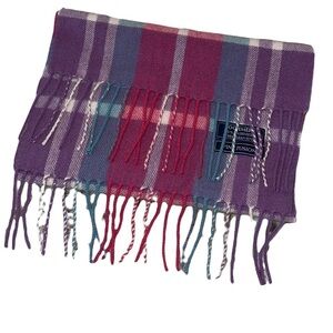 Lochmere 100% Cashmere Pink Fusion Plaid